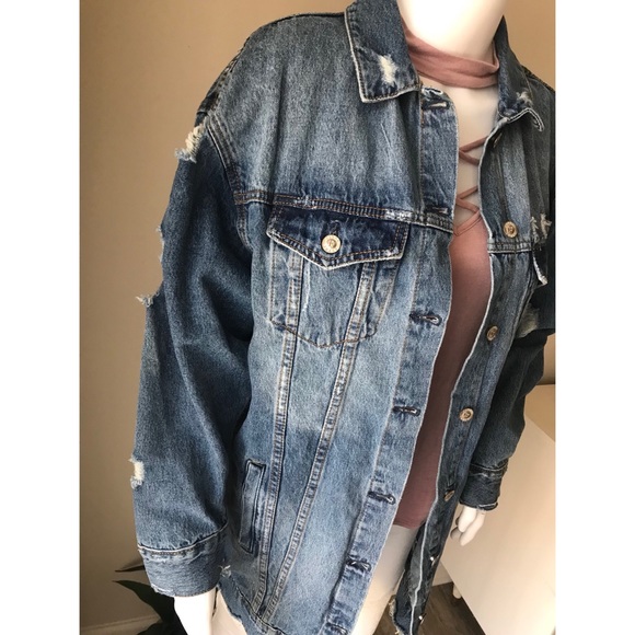 Long Length Denim Jacket - Picture 5 of 6